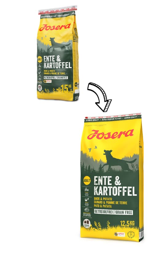 Еда для собак Josera Ente & Kartoffel (утка, картофель)