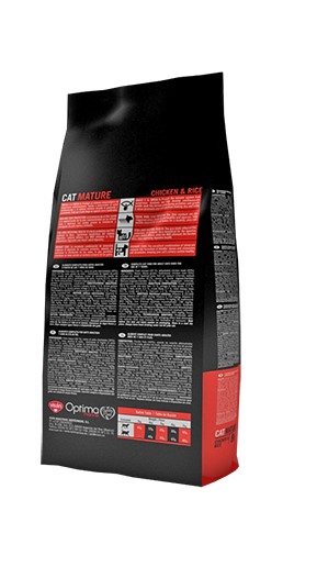 Сухой корм для кошек Optimanova Cat Mature Chicken Rice сбалансированный сухой корм для пожилых котов 