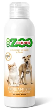 Биошампунь антипаразитарный для кошек и собак ЭКО ЗООЛЕКАРЬ 200 мл (000615)
