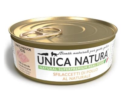 Консервы для кошек Unica Natura UNICO INDOOR Филе курицы