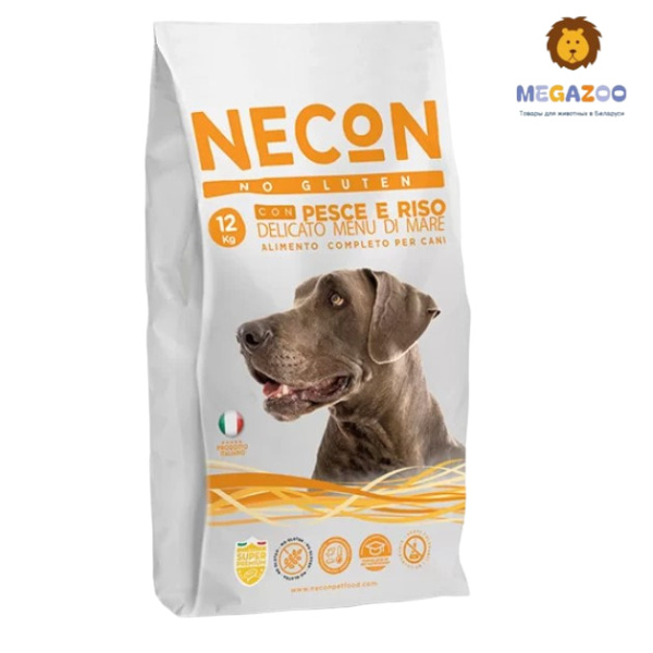 питание для собак Necon Delicate Menù di Mare Adult (рыба, рис)