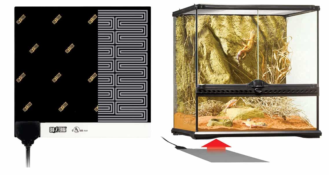 Коврик для рептилий с обогревом 16 Вт 26.5x28 см (PT2017)