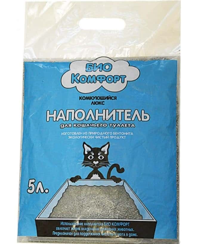 Наполнитель Биокомфорт комкующийся-люкс 5 л