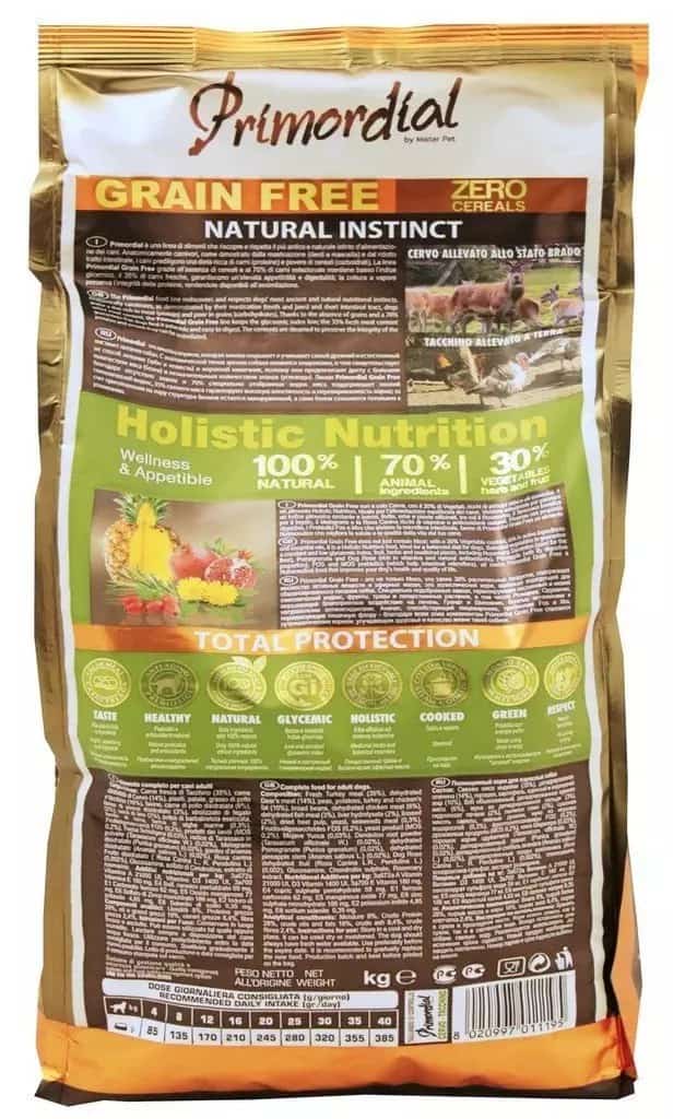 Каталог Сухой корм для собак Primordial Dog Adult (оленина, индейка) для собак