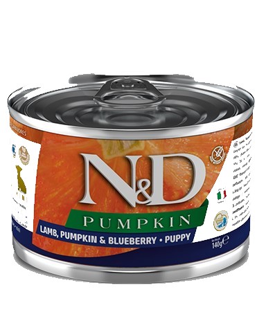 Консервы для собак Farmina N&D Dog Lamb, Pumpkin & Blueberry Puppy Mini (ягнёнок, тыква, черника)