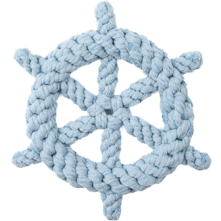 Mr.Kranch Игрушка для собак Штурвал из каната 20 см, фиолетовая