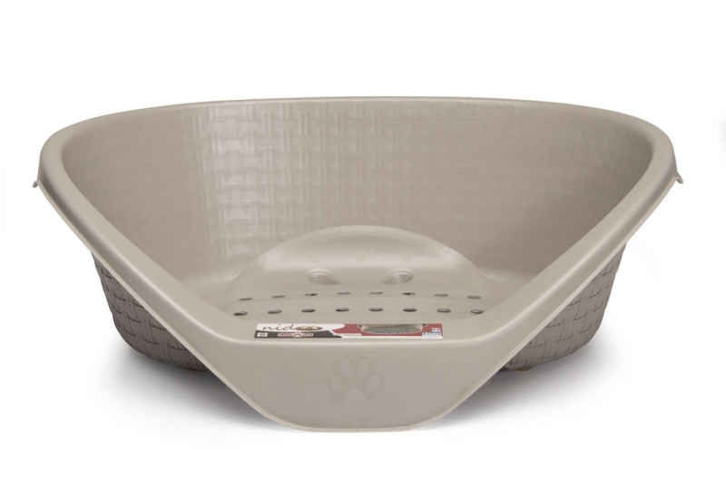 Корзина для собак светло-серая (без подушки)