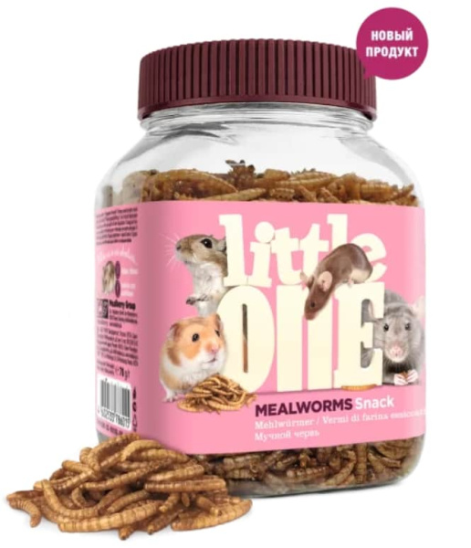 Лакомство для грызунов Little One "Мучной червь" 70 гр