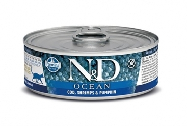 Еда для кошек Farmina N&D Cat Ocean Cod, Shrimp & Pumpkin