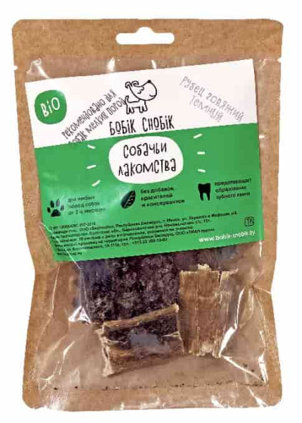 Темный рубец говяжий для собак "Бобик-Снобик" 35 гр (060105)