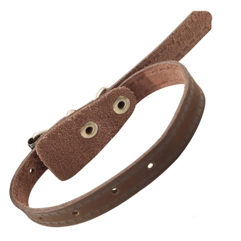 Ошейник кожаный безразмерный 15 мм*410 мм (11232028)