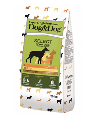 Пища для взрослых собак Сухой корм для собак Dog&Dog Expert High Premium Select