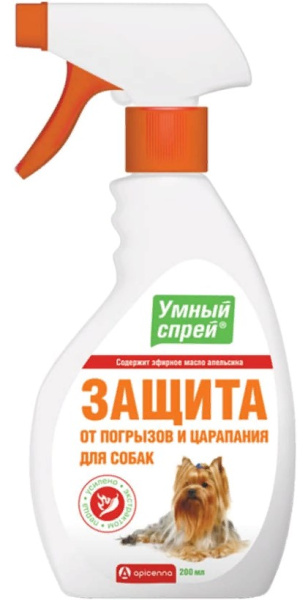 Apicenna Умный Спрей Защита от погрызов для собак