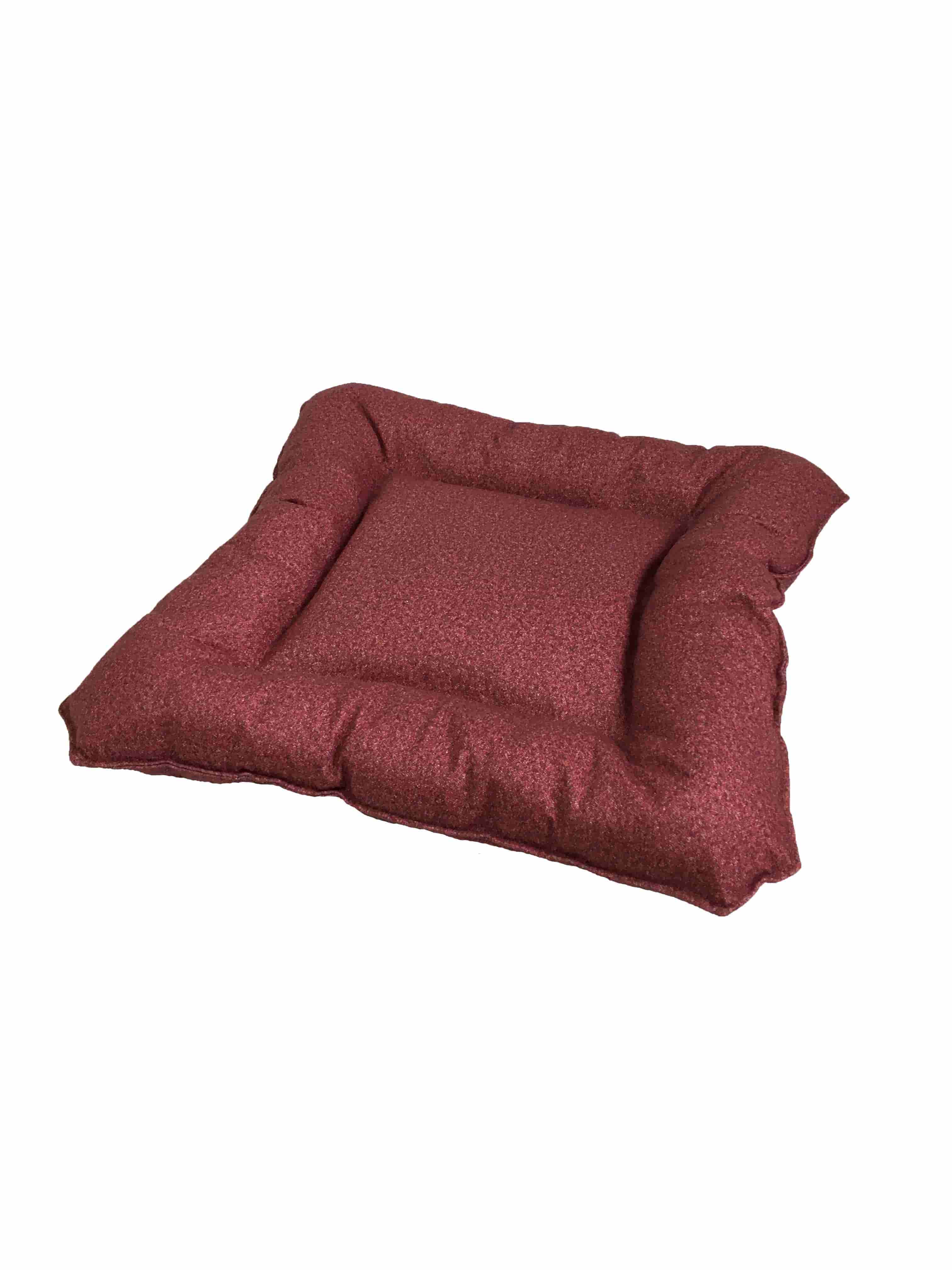 Лежанка-подушка квадратная Тото6 (брусничный)