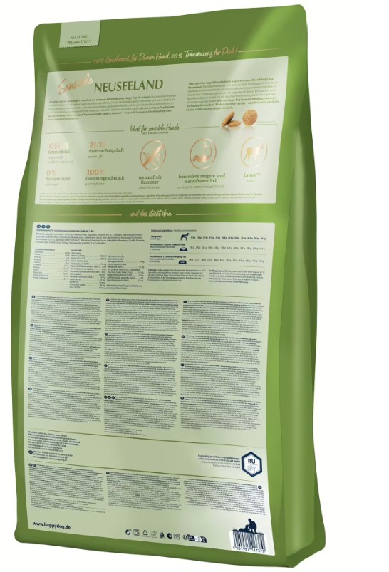 Каталог Сухой корм для собак HAPPY DOG Supreme Sensible Neuseeland (ягненок) для собак