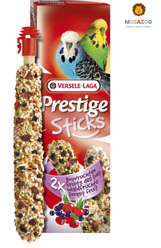 Палочки - лакомства для волнистых попугаев с семенами и лесными фруктами Versele-Laga Prestige Sticks