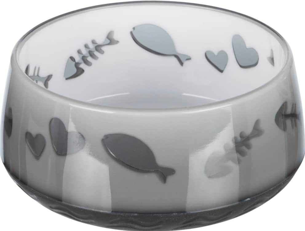 Миска для кошек с прорезиненным дном "TRIXIE" 0.3 л/диам.12 см (24420)