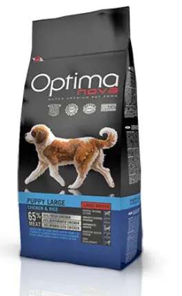 Каталог Сухой корм для щенков крупных пород Optimanova Puppy Large Chicken&Rice для собак