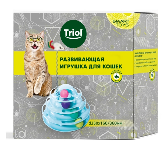 Развивающая игрушка для кошек "Пирамида" SMART TOYS Triol