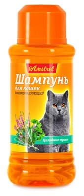 Шампунь для кошек кондиционирующий с целебными травами "Amstrel" для кошек