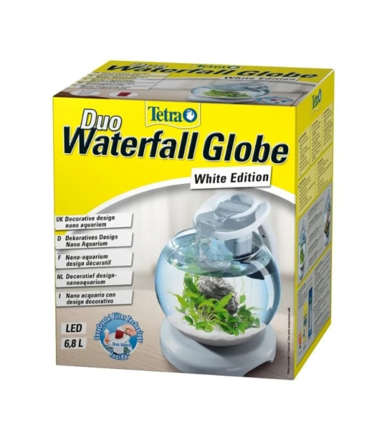 Интерьерный аквариум Tetra Duo Waterf Globe LED bk 6,8L 2 MK (белый)