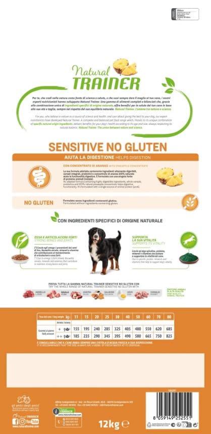 Еда для собак Trainer Natural Sensitive Medium&Maxi Adult (свинина)