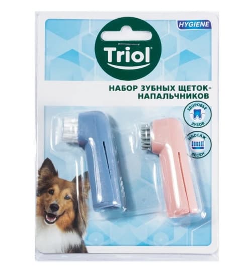 Набор зубных щеток-напальчников TRIOL 6 см*2 шт (30511001)