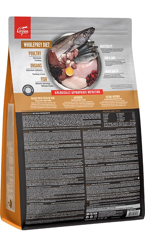 ORIJEN CAT & KITTEN (85/15) лучший сухой корм для кошек с высоким содержанием мяса