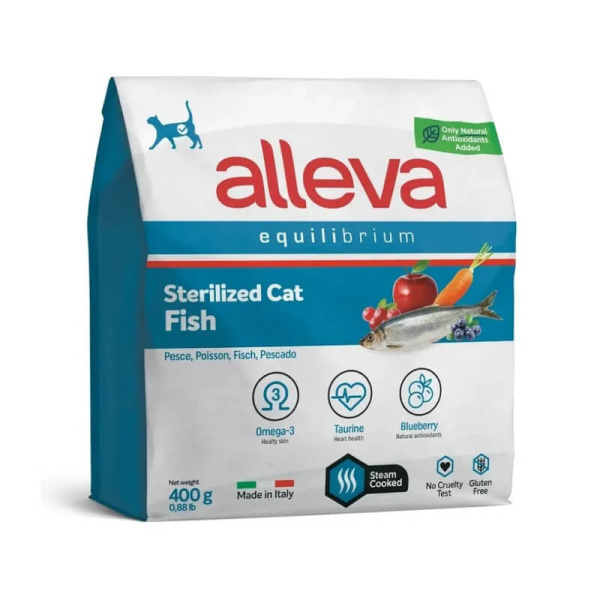 Сухой корм для кошек Alleva Equilibrium Sterilized Cat Fish (рыба)