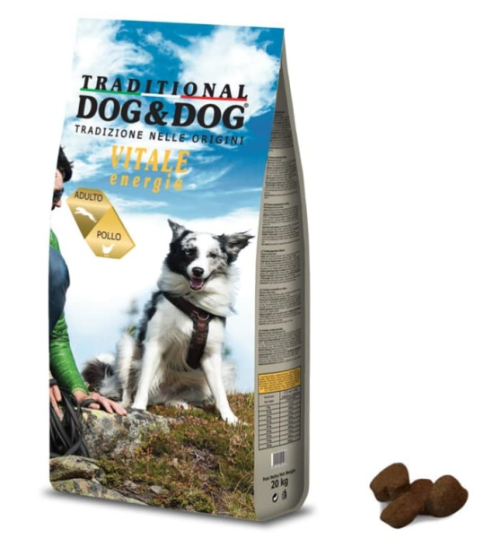 Пища для собак Сухой корм для собак Dog&Dog Vitale Energia (Курица)