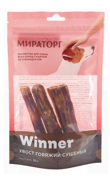 Лакомство сушеное "Winner" Хвост говяжий 110 г