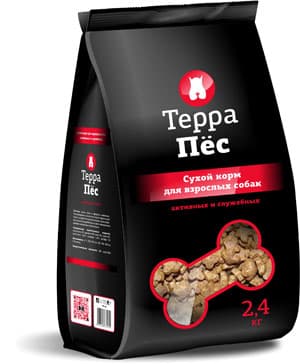 Каталог Корм для взрослых собак активных и служебных "Терра Пес" 12 кг для собак