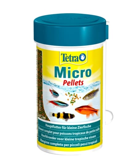 Корм- пеллеты для мелких декоративных рыб Tetra Micro Pellets