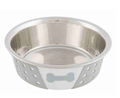 Миска металлическая для собак TRIXIE (косточка)