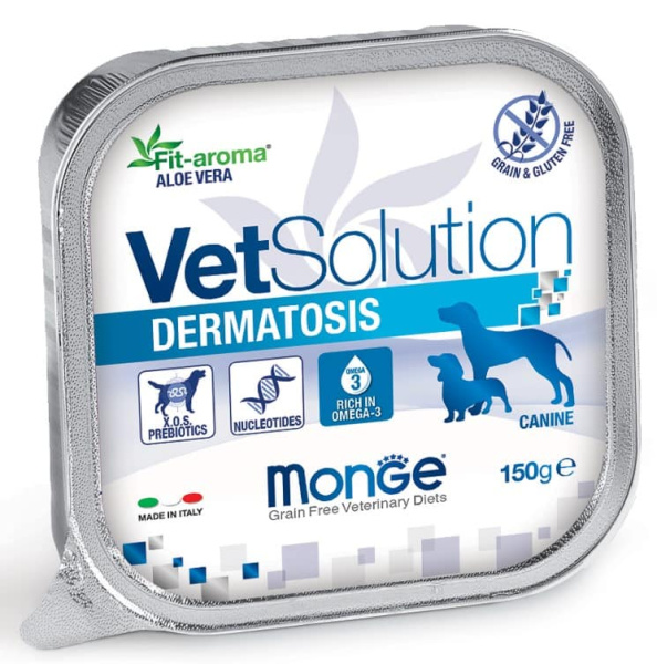 Диетический корм для собак Monge VetSolution Dermatosis Dog