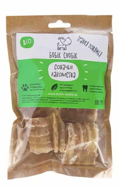 Трахея говяжья (колечки) для собак "Бобик-Снобик" 35 гр (011303)