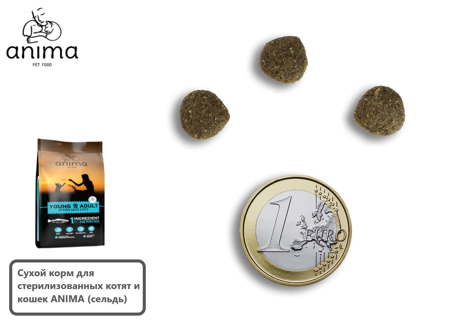 ANIMA (сельдь) корм для стерилизованных котят и кошек ANIMA (сельдь)