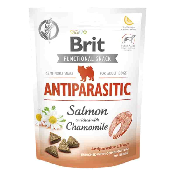 Лакомство для собак с ласосем Brit Care Dog Functional Snack Antiparasitic