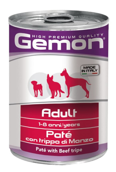 Паштет для собак Gemon Dog Adult (говяжий рубец)