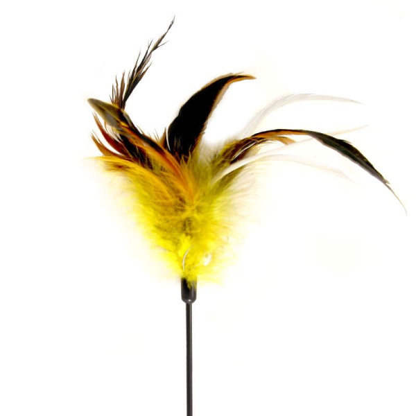 Удочка-дразнилка для кошек TRIOL "Перья", 185/620 мм (22121025)