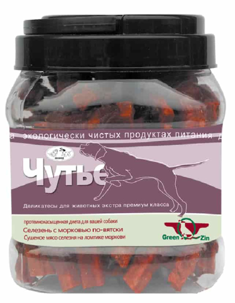 Сушеное утиное мясо на ломтике моркови Green Qzin "ЧУТЬЕ" 750 г (787754)