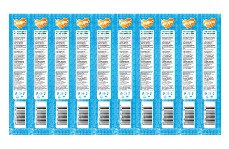 Лакомство Мнямс лакомые палочки 13,5 см для котят из индейки