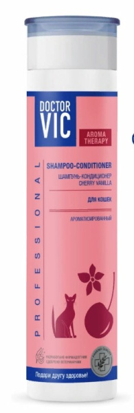 Шампунь-кондиционер Doctor VIC «CHERRY VANILLA» для кошек