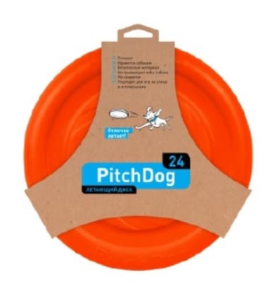 Игровая тарелка для апортировки PitchDog диам 24 см
