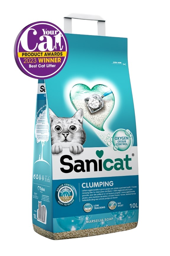 Кошачий Наполнитель бентонитовый Sanicat Clumping Marseillе soap (аромат марсельского мыла)