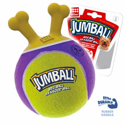 Игрушка для собак "GiGwi" "Мяч с захватом" с ручкой "Джамбол" (75364-1)
