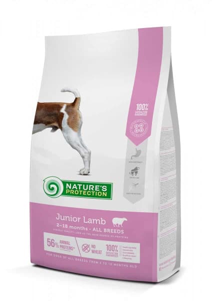 Питание для собак Сухой корм для щенков Nature's Protection JUNIOR LAMB (ягненок)
