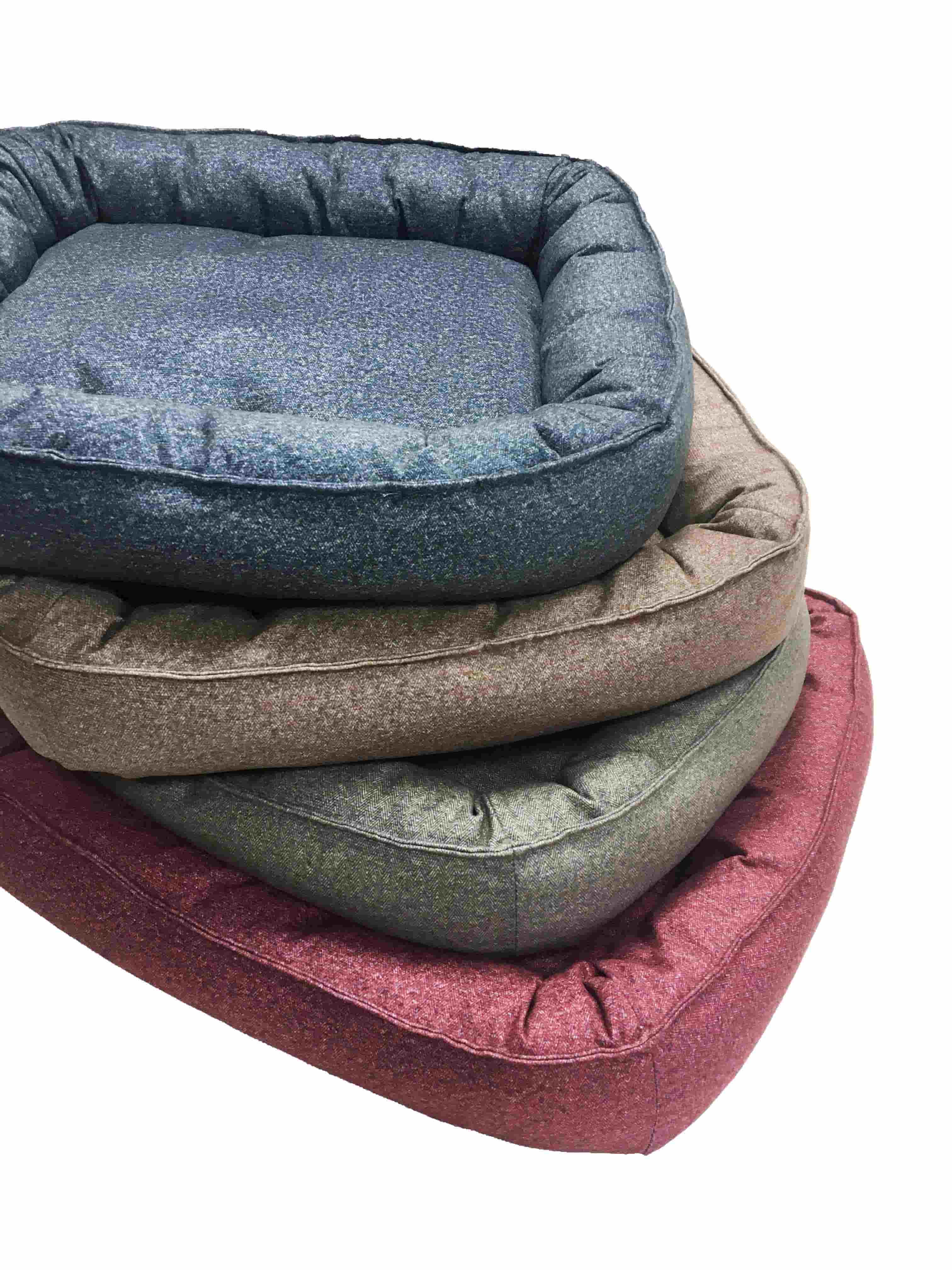 Лежанка прямоугольная Тото10 (брусничный)