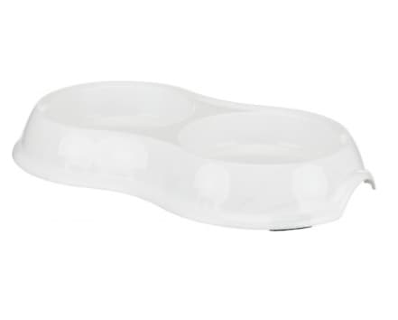 Миска для кошек двойная 2х0.2 л/диам.11 см "TRIXIE" (24985)