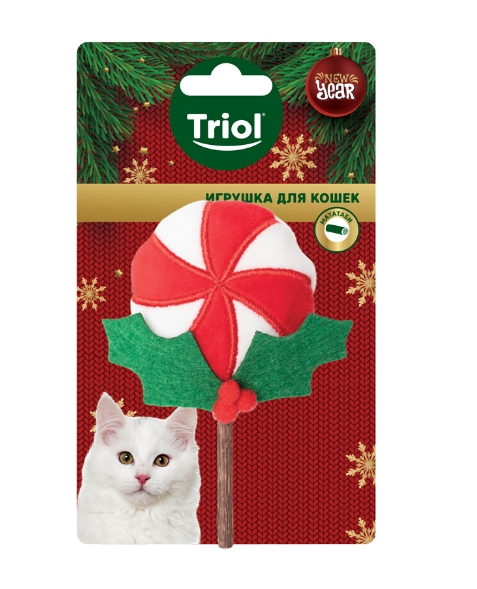 Игрушка для кошек "Леденец на палочке" NEW YEAR
